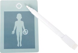 small foot Doktorský set se zeleno-bílou lékařskou taškou