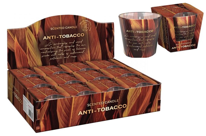 Bartek svíčka vosková ve skle  115g anti tabák 0164