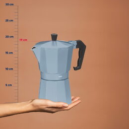 KELA Konvice na espresso kouřově modrá 19,0cm 9,0cm 300 ml KL-10560
