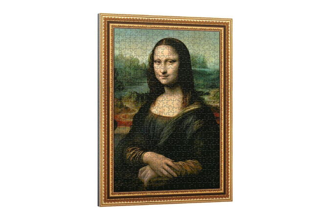 Puzzle deskové ArtFrame: Mona Lisa, Leonardo da Vinci 40x55,5cm 500 dílků ve fólii
