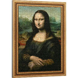 Puzzle deskové ArtFrame: Mona Lisa, Leonardo da Vinci 40x55,5cm 500 dílků ve fólii