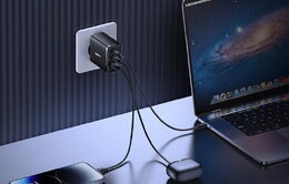 Nabíječka do sítě Baseus Cube Pro 65W, 2xUSB-C, 1xUSB černá