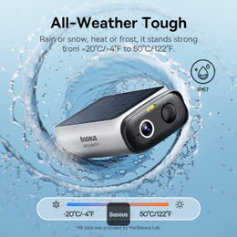 Venkovní kamera se solárním nabíjením Baseus Security S1 Lite, 2K bílá