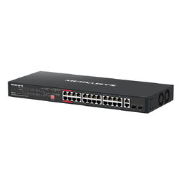 Switch TP-Link Mercusys MS128GP 2x GLAN, 24x GLAN s PoE+, 2x SFP, 295W