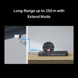Switch TP-Link Mercusys MS128GP 2x GLAN, 24x GLAN s PoE+, 2x SFP, 295W