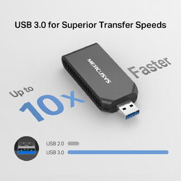 USB klient TP-Link Mercusys MA70XM Wireless USB adapter XA1800, 2,4/5 GHz