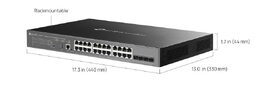 Switch TP-Link SG5428XMPP 16x GLan s POE+, 8x GLan s PoE++, 4x SFP+, 500W, 19", Omáda SDN