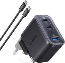 Nabíječka do sítě Anker Nano 70W, 2xUSB-C, 1xUSB černá