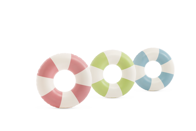 Nafukovací kruh pruhovaný Coastal Cabana