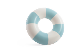 Nafukovací kruh pruhovaný Coastal Cabana