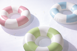 Nafukovací kruh pruhovaný Coastal Cabana