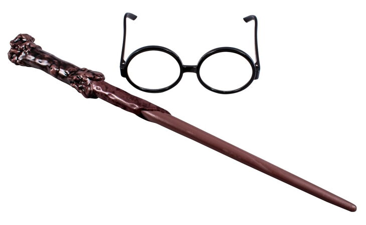 Harry Potter set hůlka a brýle