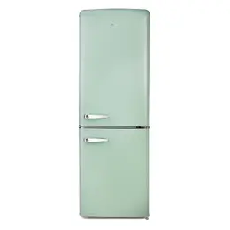 Retro lednice s mrazákem - D - 202 l - zelená - PR196RKMG, Objem chladničky: 147