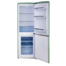 Retro lednice s mrazákem - D - 202 l - zelená - PR196RKMG, Objem chladničky: 147