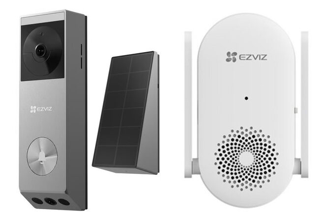 Chytrý zvonek Ezviz EP3x Pro + CH1 Doorbell Kit se dvěma kamerami
