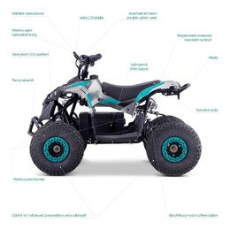 LAMAX eFalcon ATV50M Blue - assembled