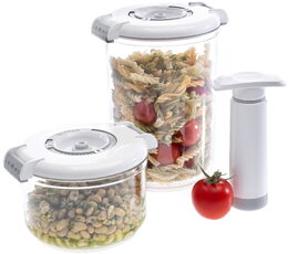 STATUS Tritan vakuová kulatá dóza 1,5 l 177720, bílá