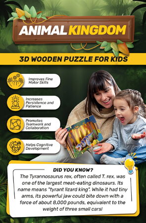 EscapeWelt 3D dřevěné puzzle Tyrannosaurus