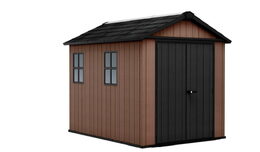 Zahradní domek Keter Newton Plus wide 9x7,5 hnědý, s podlahou