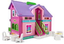 Domeček pro panenky na hraní plast 37x30cm v krabici Wader