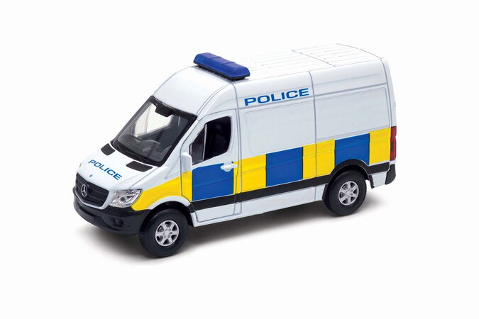 Welly Mercedes-Benz Sprinter Panel Van 1:34 Policie