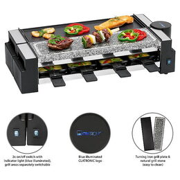 Clatronic RG 3678 raclette gril 2v1