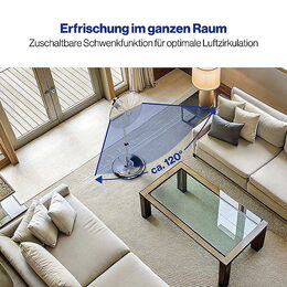 ProfiCare VL 3064 MS IX stojanový ventilátor 40cm, kovový