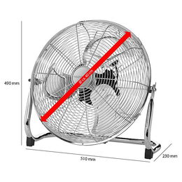 ProfiCare VL 3065 IX podlahový ventilátor 40cm nerez