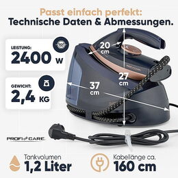 ProfiCare DBS 3127 Parní žehlící parní stanice 2400 W