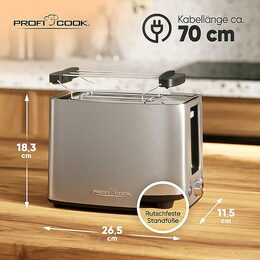 ProfiCook TA 1279 topinkovač 2 topinky