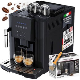 ProfiCook KAV 1281 Plně plnoautomatický kávovar s mlýnkem, tryskou na mléko a dotykovým ovládáním