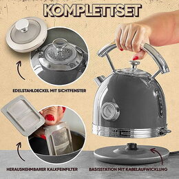 ProfiCook WKS 1192 AN rychlovarná konvice vintage