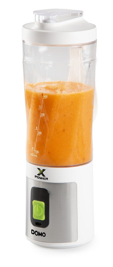 Aku smoothie mixér X-Power to go 120W - bílý - DOMO DO752BL, Příkon:120 W, Objem