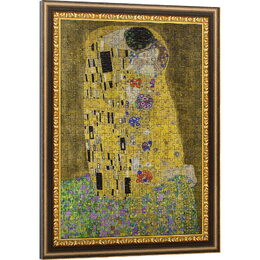 Puzzle deskové ArtFrame: The Kiss (Polibek) - Gustav Klimt 40x55,5cm 500 dílků ve fólii