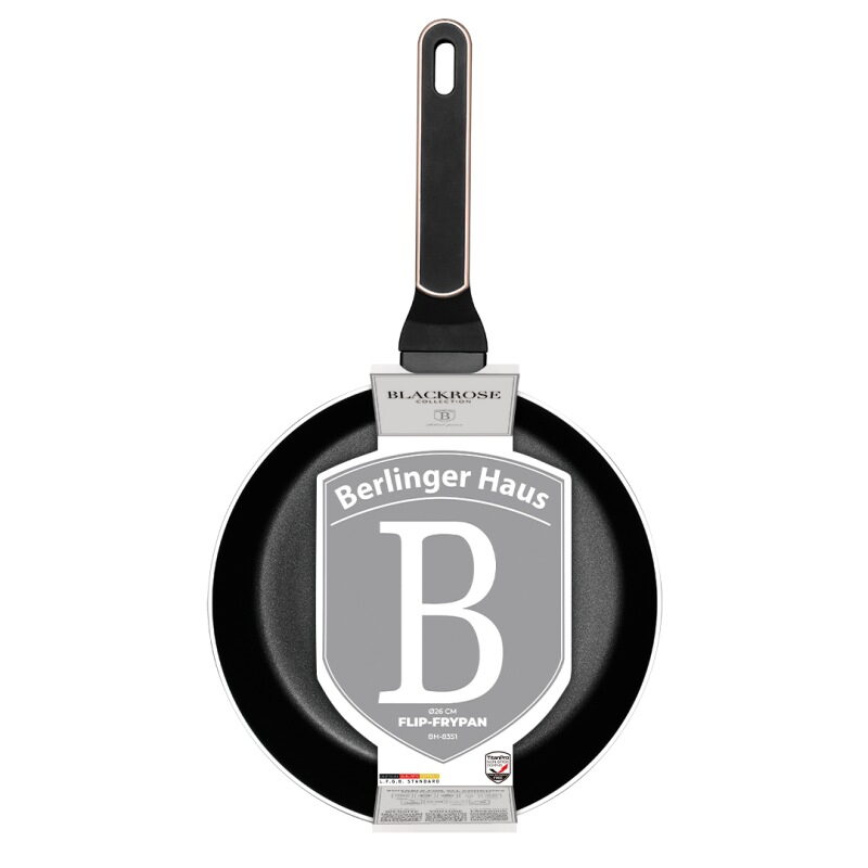 BERLINGERHAUS Pánev prohazovací s titanovým povrchem 26 cm Black Rose Collection BH-8351