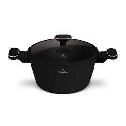 BERLINGERHAUS Kastrol s titanovým povrchem a poklicí 24 cm Black Rose Collection BH-8358