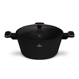 BERLINGERHAUS Kastrol s titanovým povrchem a poklicí 28 cm Black Rose Collection BH-8359