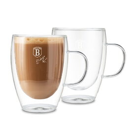 BERLINGERHAUS Sada hrnků na cappuccino dvojité sklo 300 ml 2 ks BH-8768