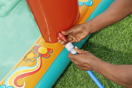 Hrací centrum nafukovací Retro 193 x 152 × 74 cm