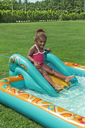 Hrací centrum nafukovací Retro 193 x 152 × 74 cm