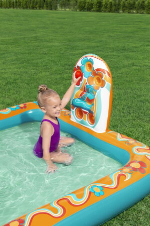 Hrací centrum nafukovací Retro 193 x 152 × 74 cm