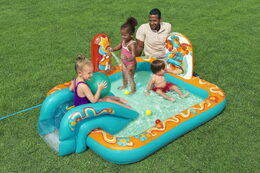 Hrací centrum nafukovací Retro 193 x 152 × 74 cm