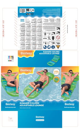 Lehátko nafukovací Summer nastavitelné opěradlo