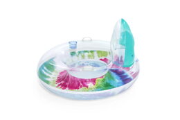 Kruh Bestway nafukovací křeslo s úchyty Tie Dye, 118 x 117 cm