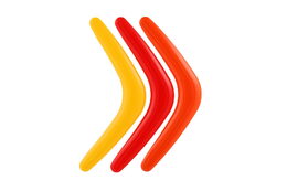 Boomerang plast 28cm 3 barvy