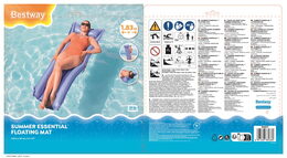 Matrace nafukovací jednobarevná 183x69 cm