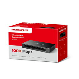 Switch TP-Link Mercusys MS108GS 8x GLAN, kov