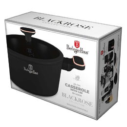 BERLINGERHAUS Kastrol s titanovým povrchem a poklicí 24 cm Black Rose Collection BH-8358