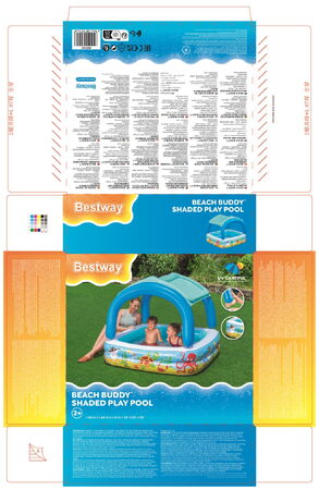 Nafukovací bazének se stříškou 1,40 m x 1,40 m x 1,14 m