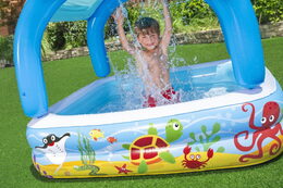 Nafukovací bazének se stříškou 1,40 m x 1,40 m x 1,14 m